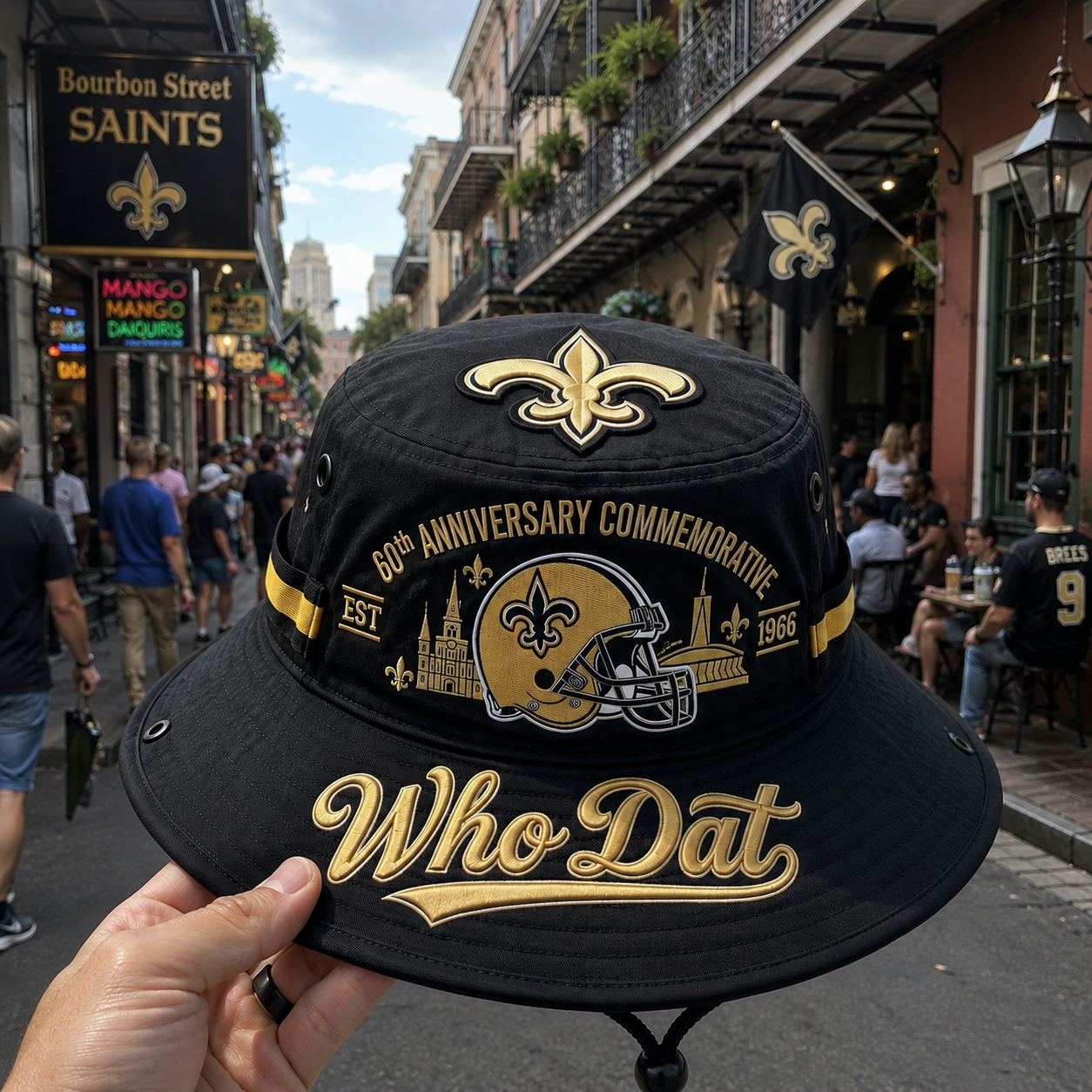 🇺🇸 Last Day Promo: 49% OFF⚜️🏈Who Dat 60th Anniversary commemorative Boonie Hat