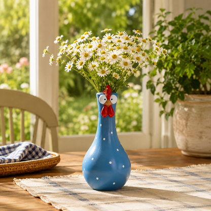 Cluck & Bloom™ Whimsical Chicken Flower Vase