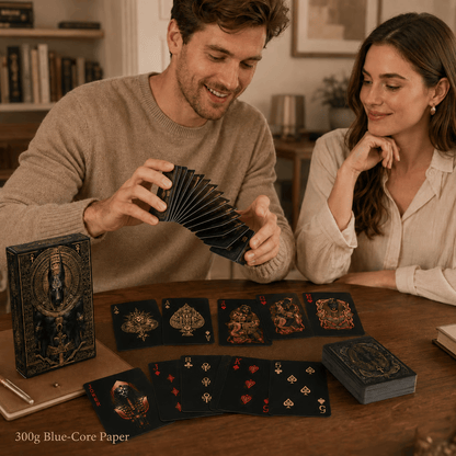 🃏👑 Black-Gold Egyptian Mythology Playing Cards