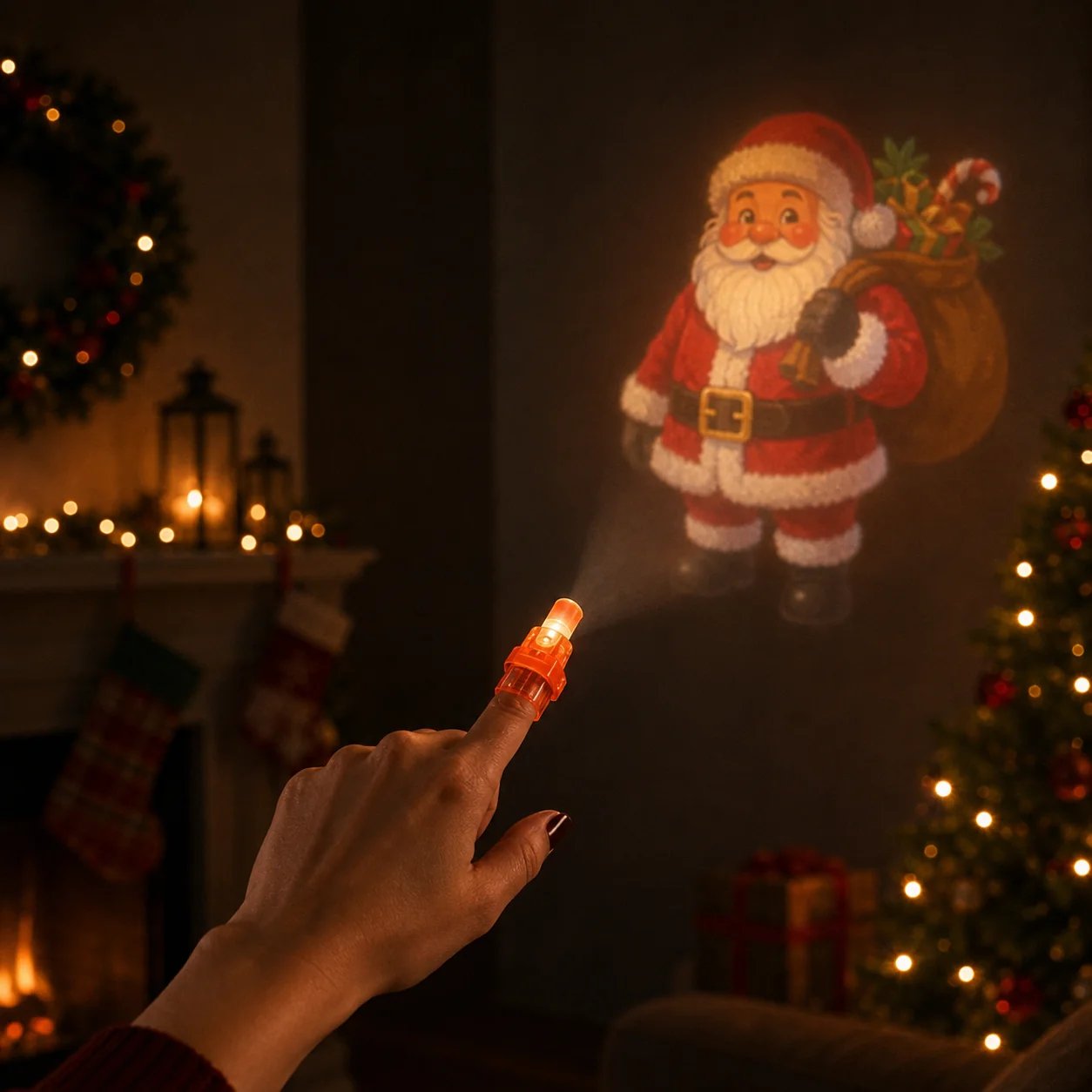 Christmas Finger Projector Lights – Mini Pattern Projector