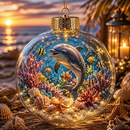 🌊Summer Ocean Animal Lighted Diorama Ornament