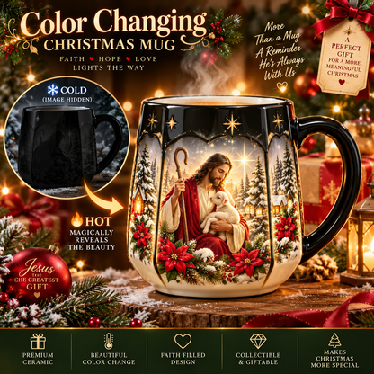 🎄Christmas Magic Color-Changing Mug – Heat Reveal Holiday Gift ✨