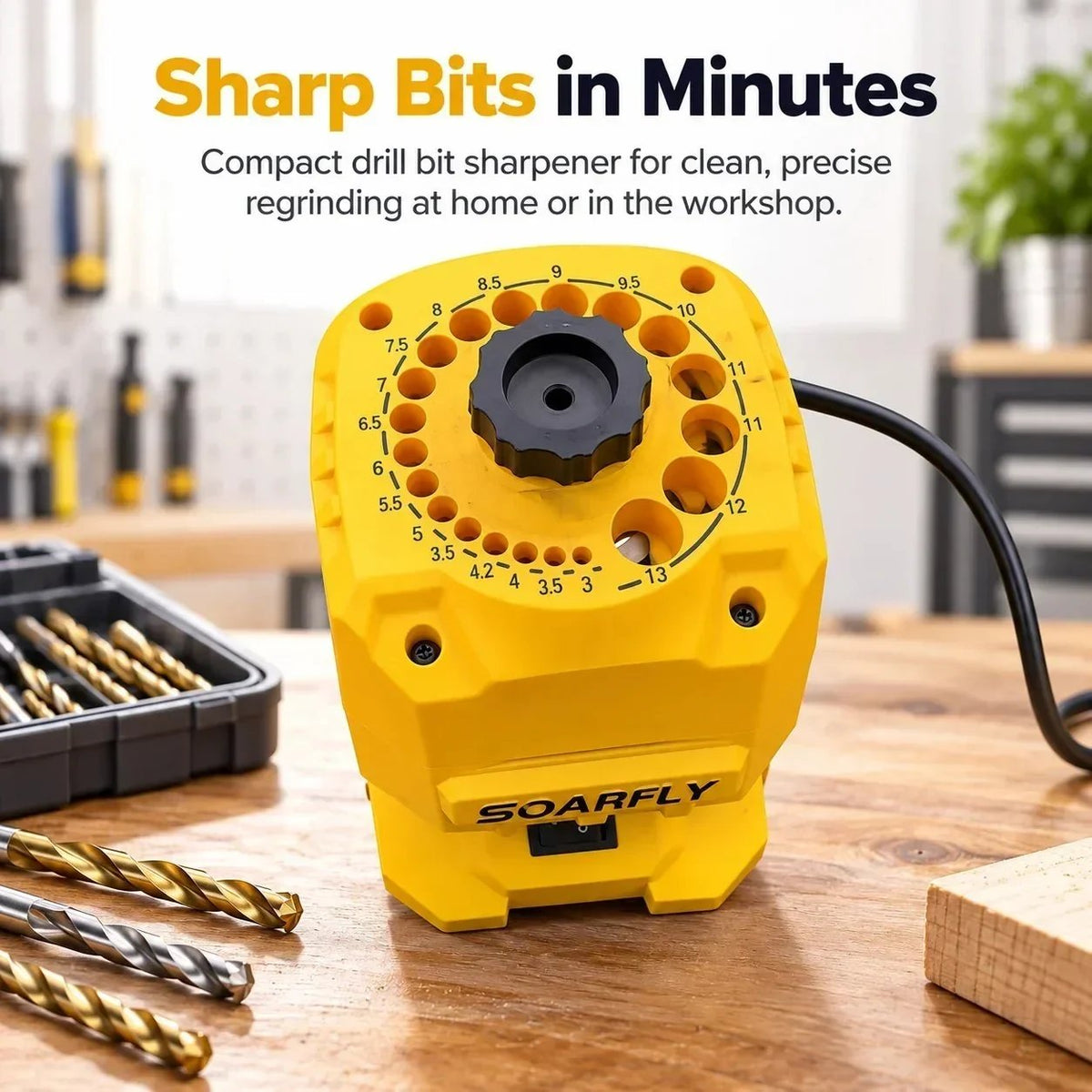 🔥🎁🔧 Electric Drill Bit Sharpener – Fast & Precise Sharpening ⚡
