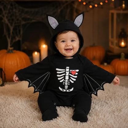 🎃🦇 Baby’s First Halloween Bat Romper – An Adorable Outfit for Little Spooky Memories