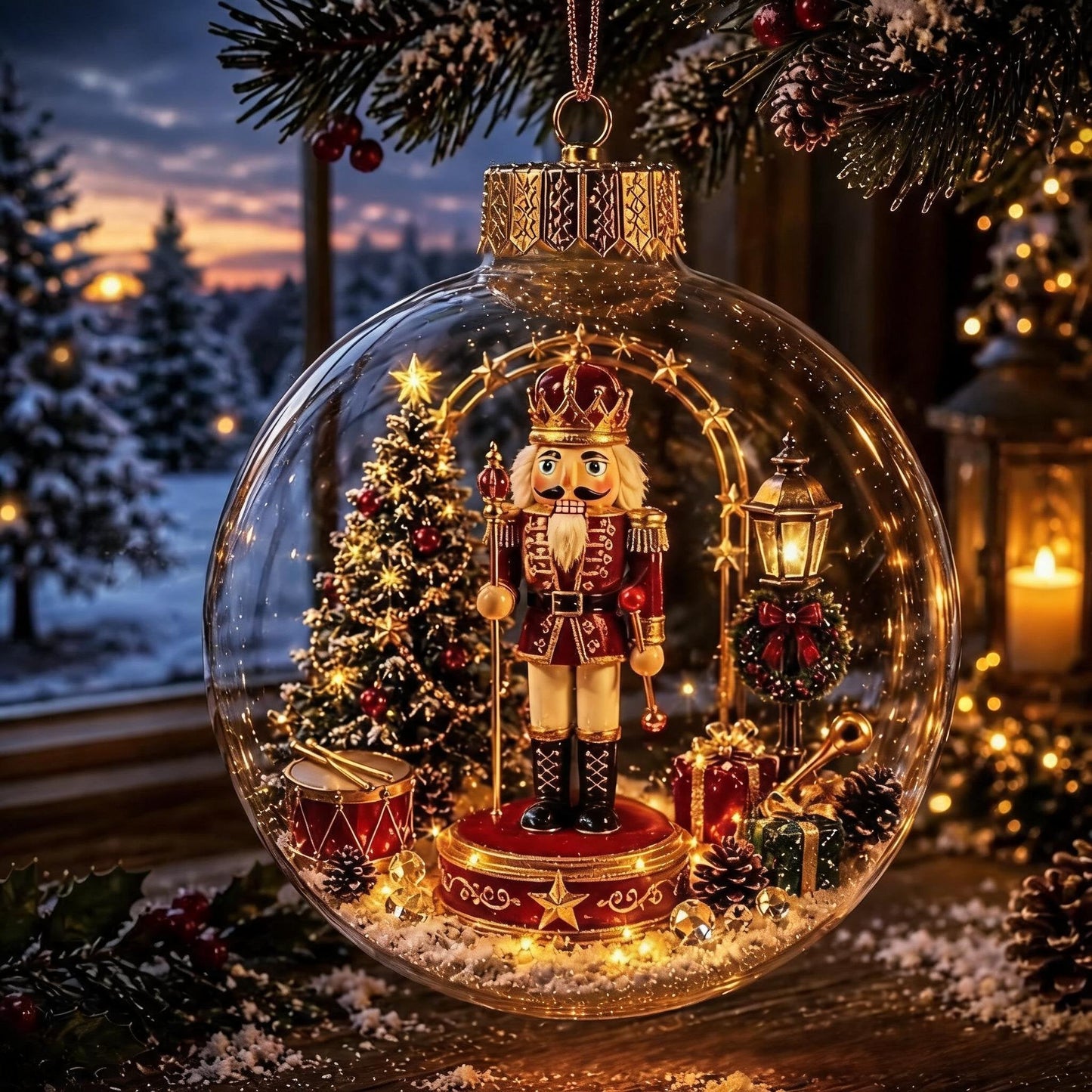 🎁Glowing Christmas Diorama Ornament