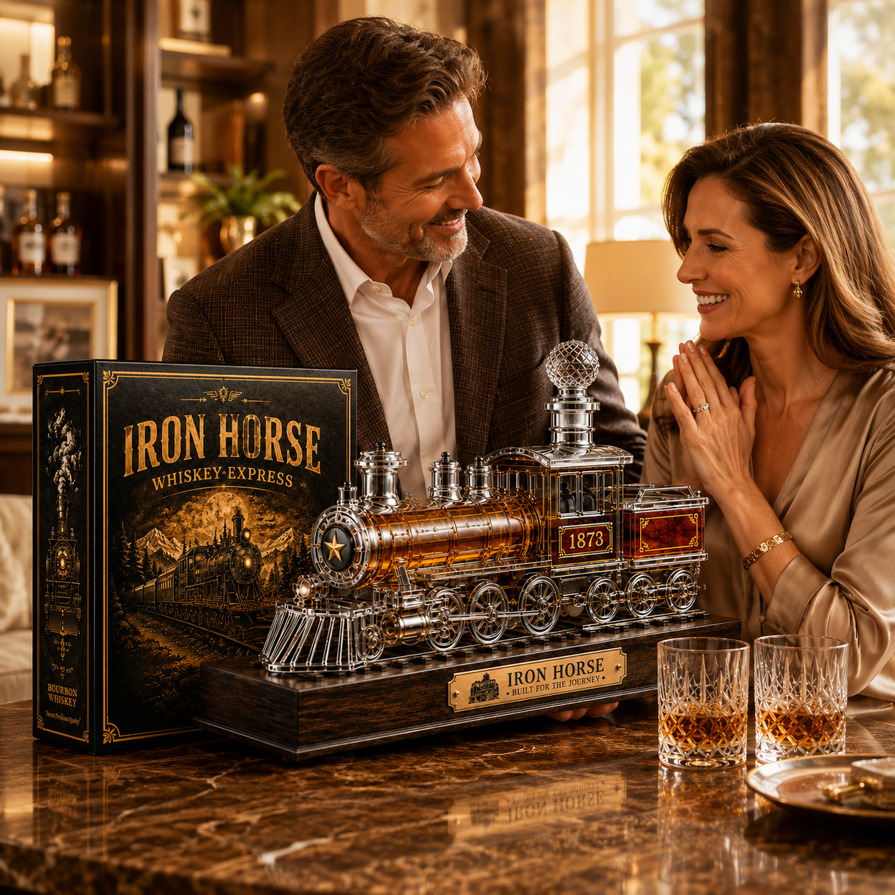 🚂 Iron Horse Whiskey Train Decanter