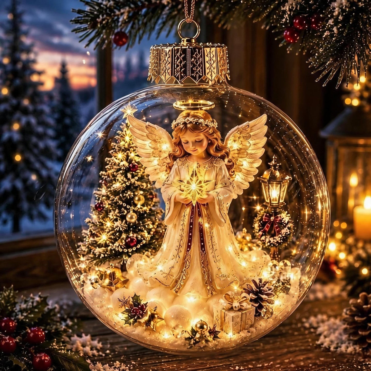 🎁Glowing Christmas Diorama Ornament