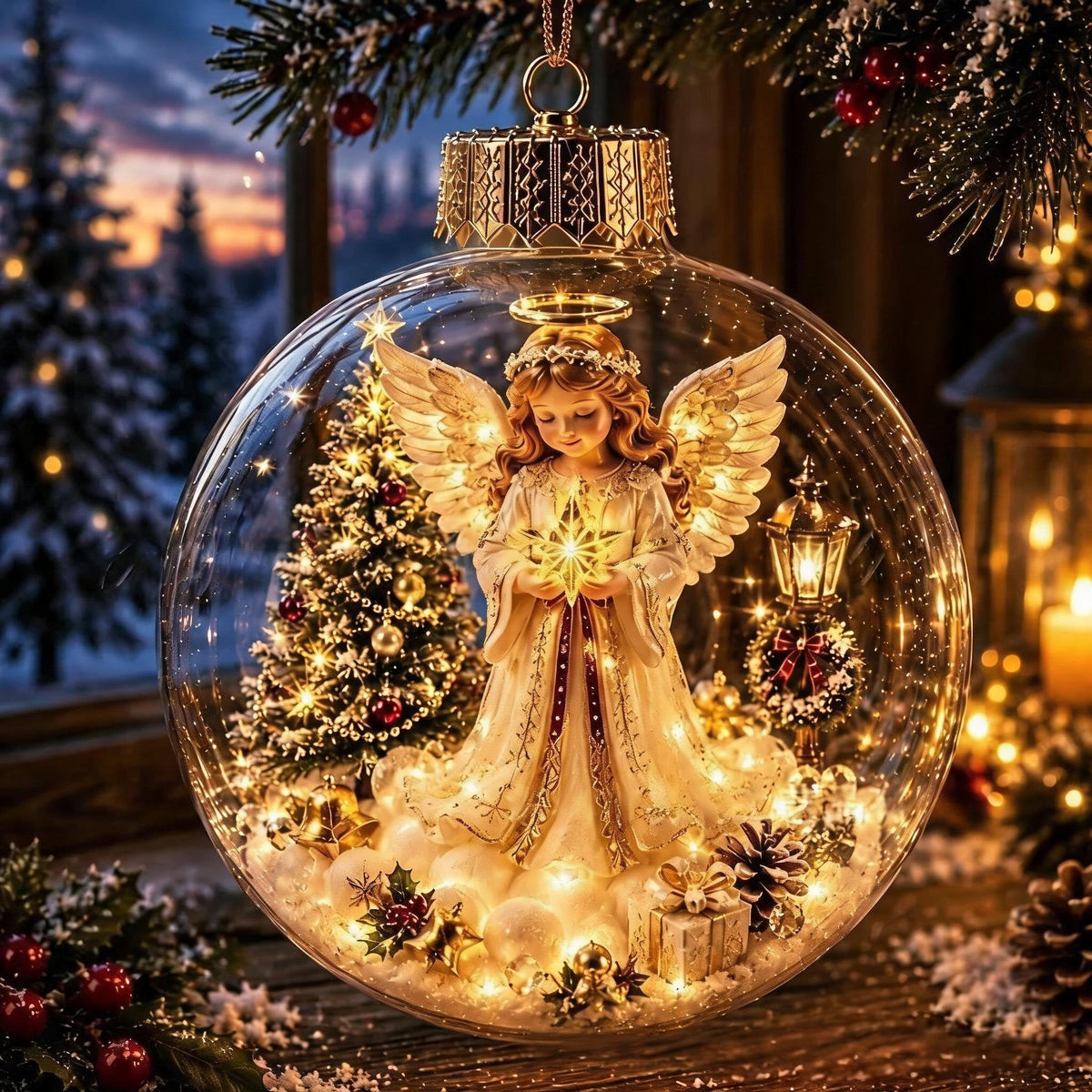 🎁Glowing Christmas Diorama Ornament
