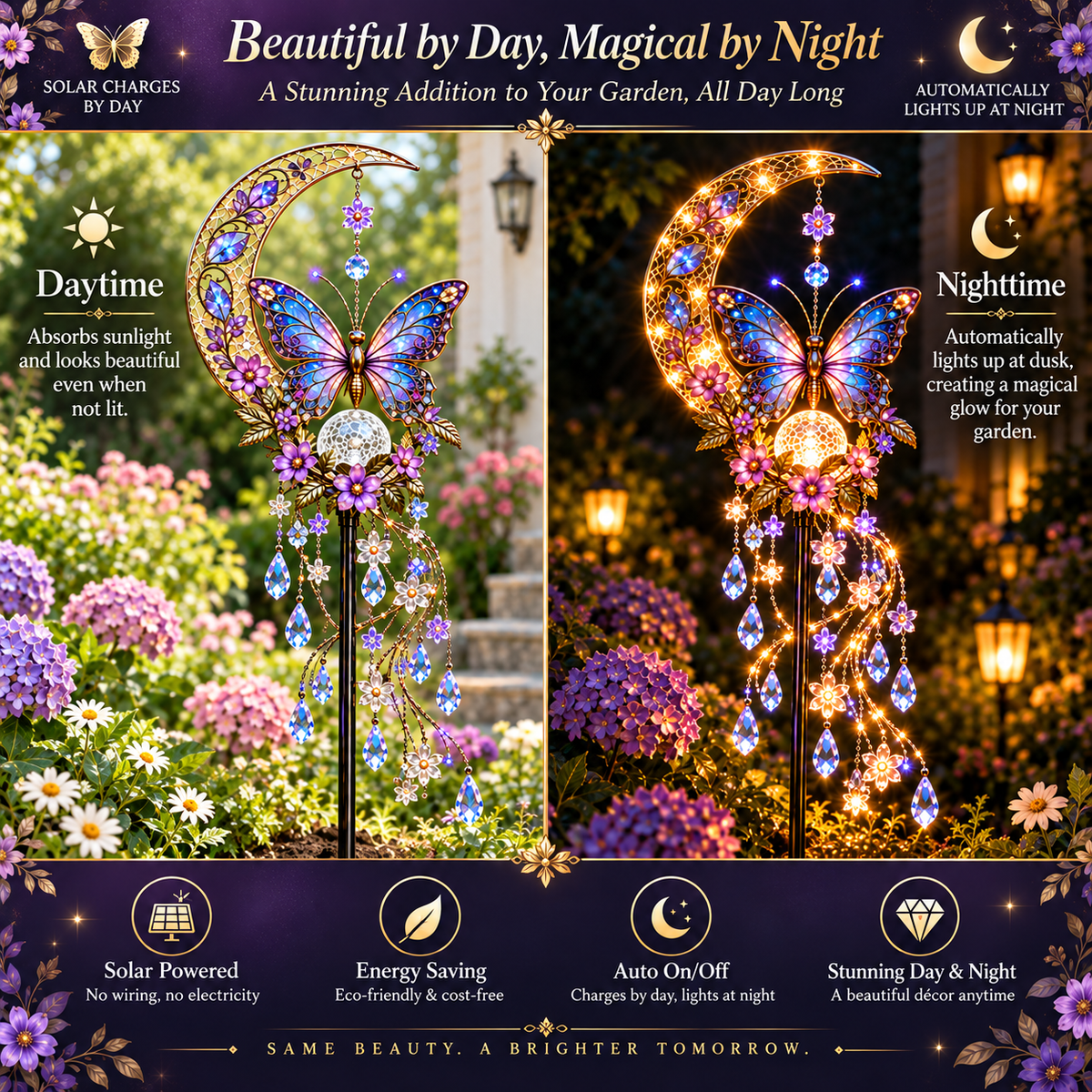 🦋✨ Butterfly Moon Garden Cascade™ – Turn Your Garden Into a Fairytale