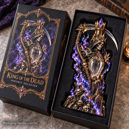 Grim Reaper Whiskey Decanter – King of the Dead Gothic Bar Decor