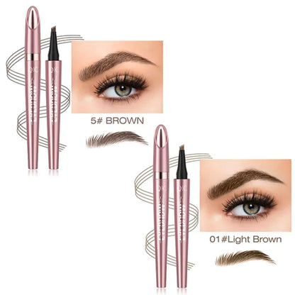 🎁Buy 1 Get 1 Free✨Waterproof Micro-Fork Eyebrow Pencil, Long-Lasting Brow Pen for Natural Hair-Like Strokes