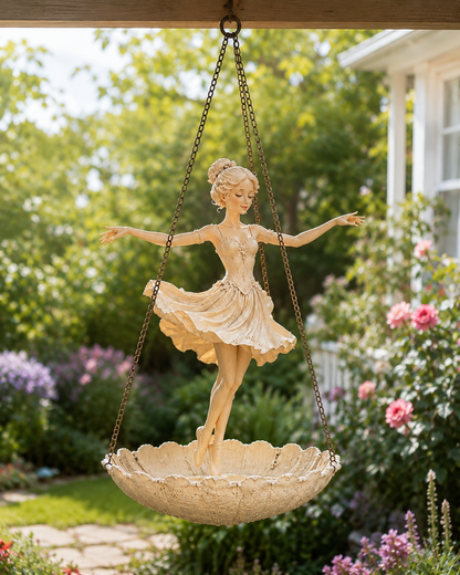 Handcrafted Resin Ballet Dancer Hanging Planter
