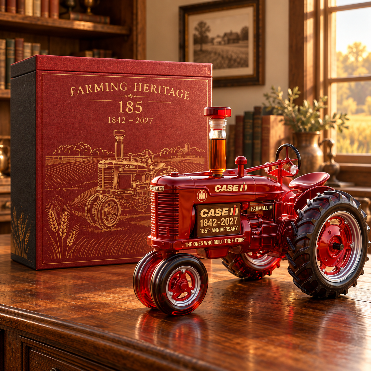 Case IH 185th Anniversary Whiskey Bottle