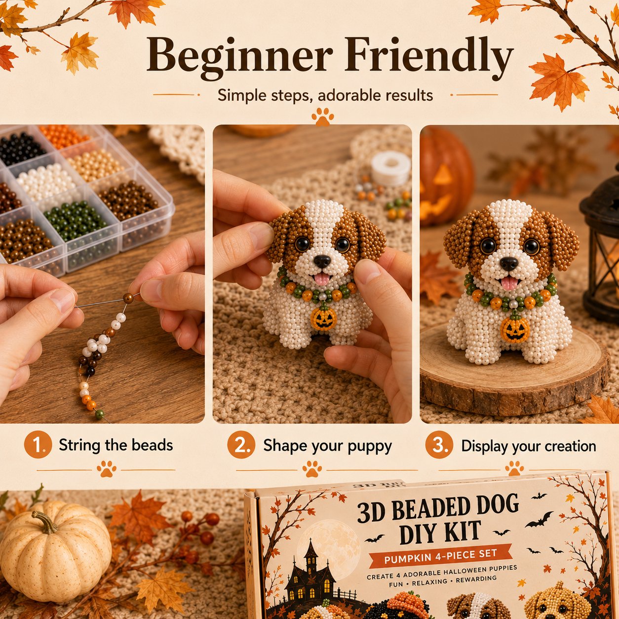 🎁🐶🎃🐶3D Halloween Dog DIY Art Set🎄Buy 2 | FREE Shipping