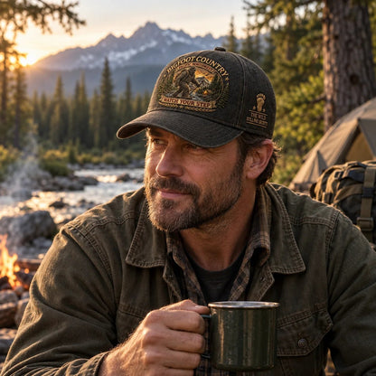 🔥LAST DAY 50% OFF - 2027 Bigfoot Country Heritage Cap – Pacific Northwest Vintage Washed Embroidered Hat (🧢100% Cotton)