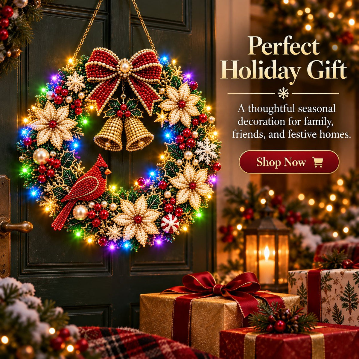LED Christmas Bead Diamond Picture