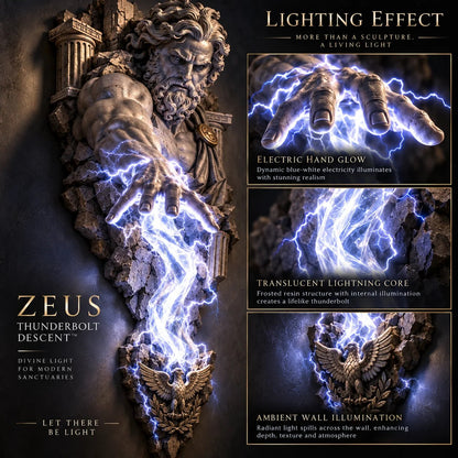 ⏰ Limited Stock 49% OFF  ⚡🌊 Mythological Sculpture Wall Lamp Collection 🏛✨