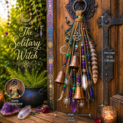 🔮Witchy Door Charm | Bells, Crystals & Celestial Hanging Decor