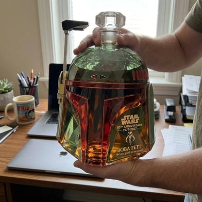 50th Anniversary Galactic Bounty Hunter Helmet Whiskey Decanter