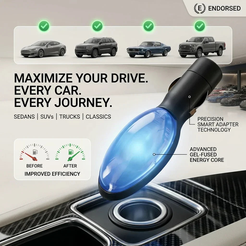 🚗 2026 New Upgrade FuelShark Device – Automotive Gas Saver for Cars & Trucks, Spill Saver