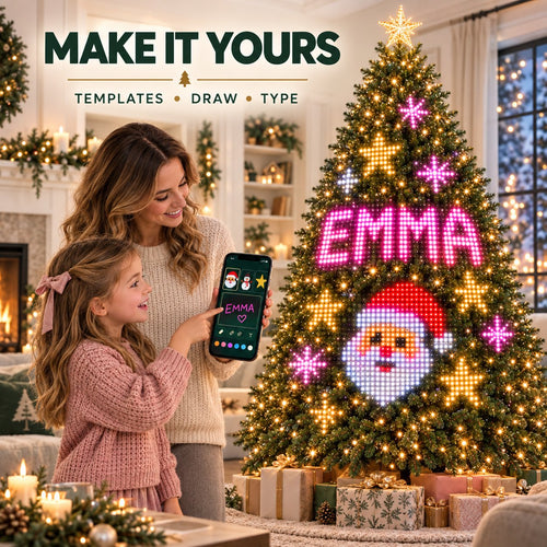 🔥In stock 100pcs - Shipment within 24 hours🎅Smart Pixel Christmas Tree Lights | App Customizable Animated LED String Lights