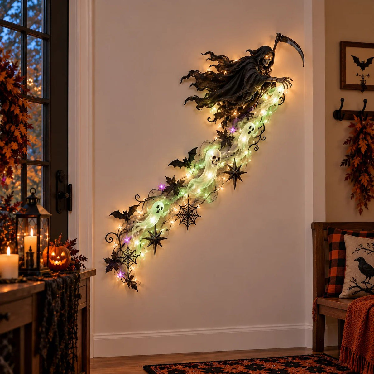 🎃Halloween Magic Trail Wall Light - Spooky Halloween Glow, Right on Your Wall🎃