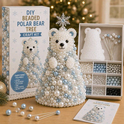 🔥HOT SALE 49% OFF🎁 🐾 Animal-Themed Beaded Christmas Tree DIY Kit🦊