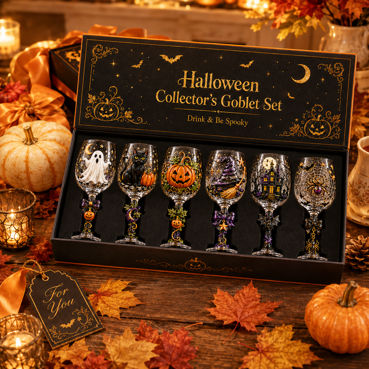 🎃✨ Halloween Collector’s Goblet Set