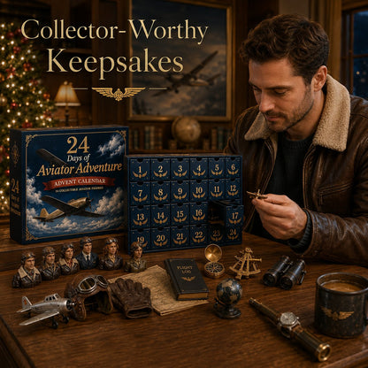 CHRISTMAS KICKOFF 49% OFF – 2026 Days of Aviator Adventure Blind Box – 24‑Day Festive Countdown, Aviator‑Themed Collectible Figures Blind Box – Gift For Aviation Lovers