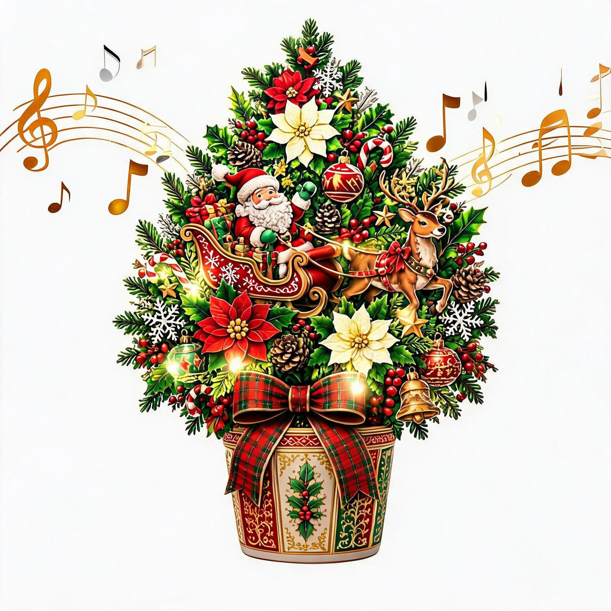 🌲 Pop-Up Christmas Tree Card ✨ Turns Into Freestanding Festive Table Decor