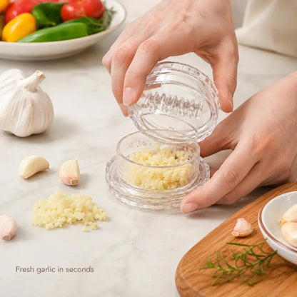 Clear Manual Garlic Twister and Ginger Mincer Tool