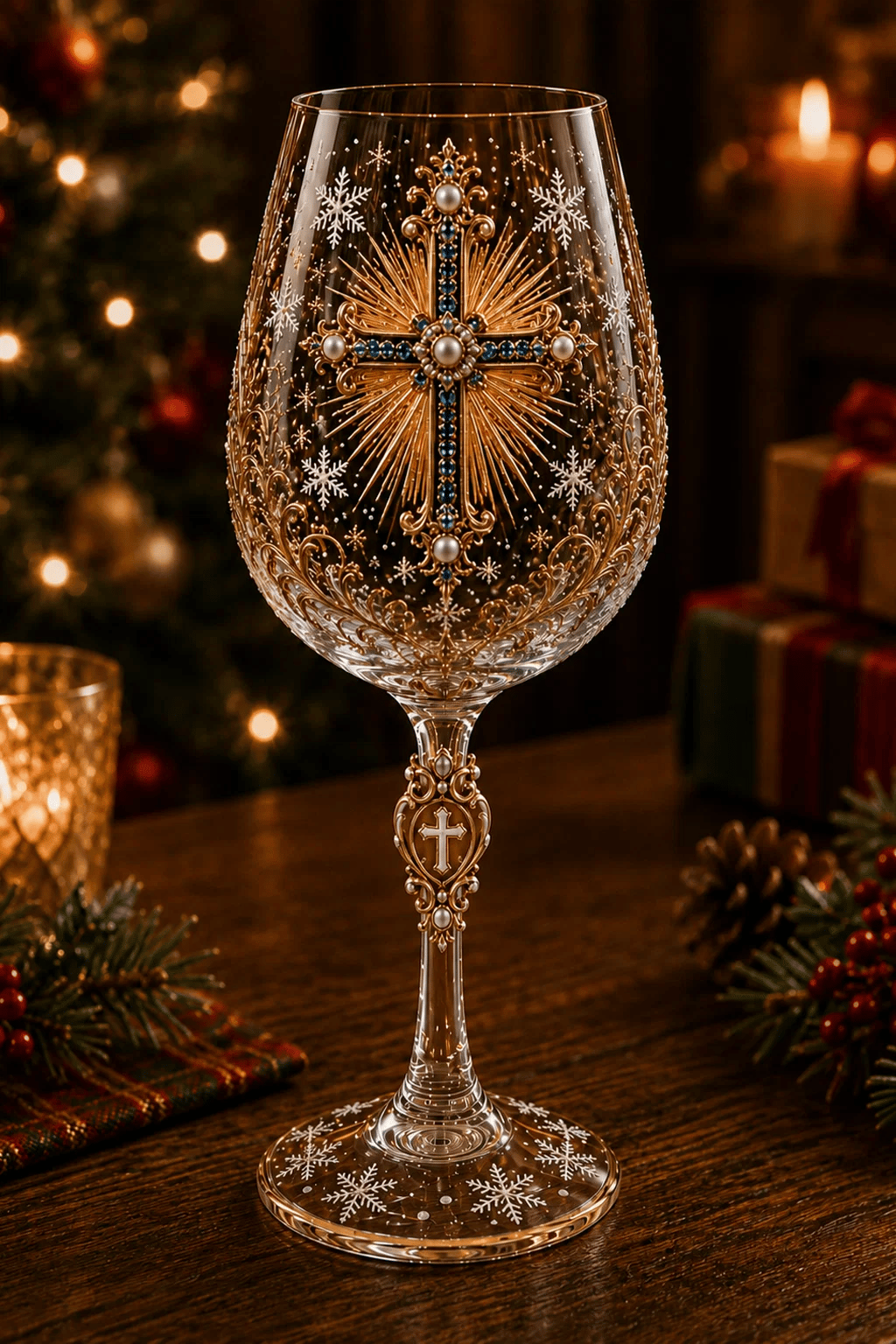 🎁✝️Faith & Grace  Christian Wine Glass Set - The Perfect Gift for Someone Who Loves Jesus 🎁