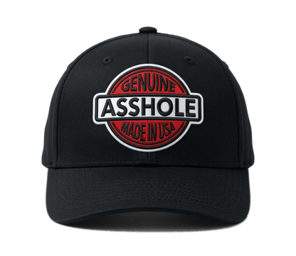 Genuine Asshole Hat | Funny Embroidered Attitude Cap-Made by Jim