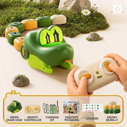 🐍🧲 Remote-Controlled Magnetic Feeding Snake Game – Chase, Collect & Play