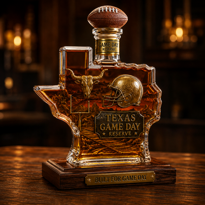 🏈 Texas Game Day Reserve Whiskey Decanter