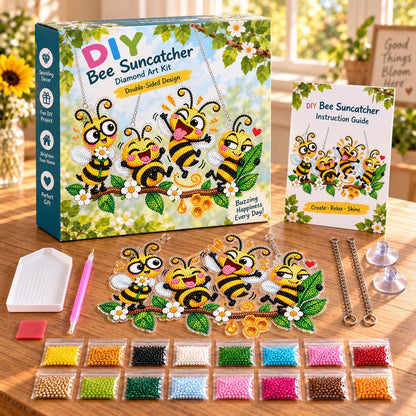 🔥Last Day 50% OFF - 🐦✨ Sunny Birds Diamond Art Suncatcher DIY Kit
