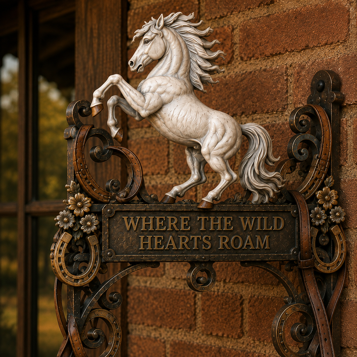 🐎White Stallion Western Welcome Bel🔔