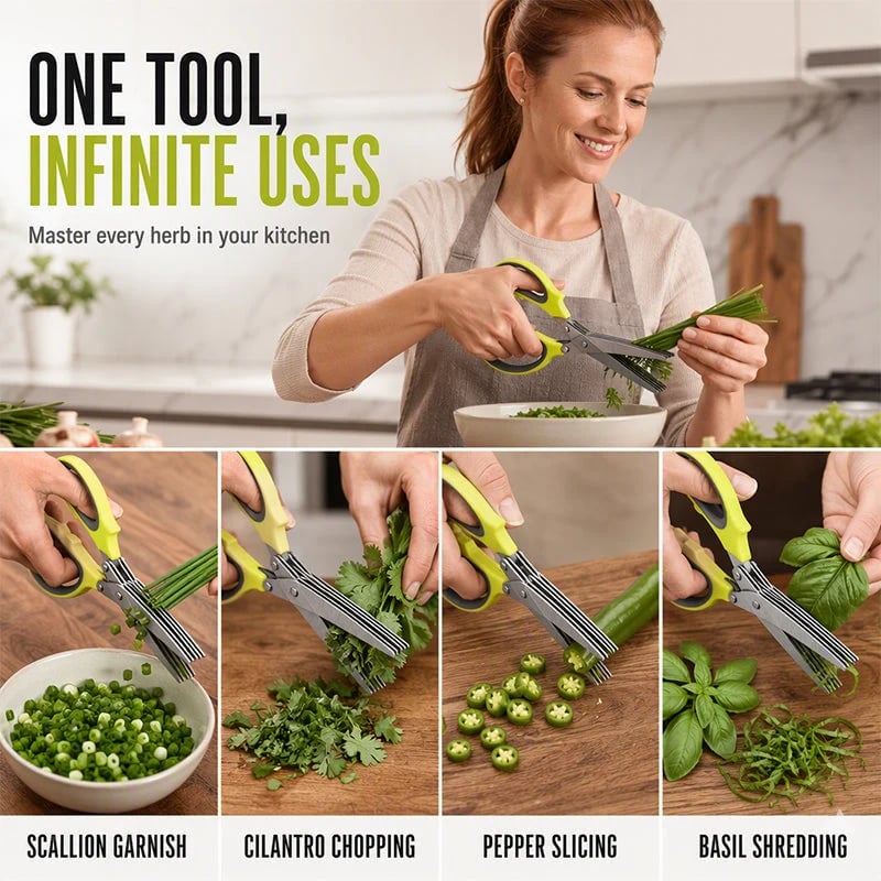🔥Multi-Layer Stainless Steel Kitchen Scissors