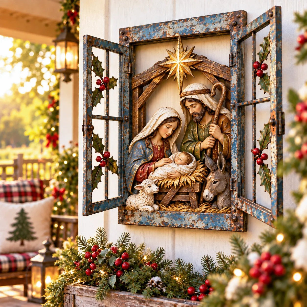 🎄🪟 Vintage Christmas Funny Window😆