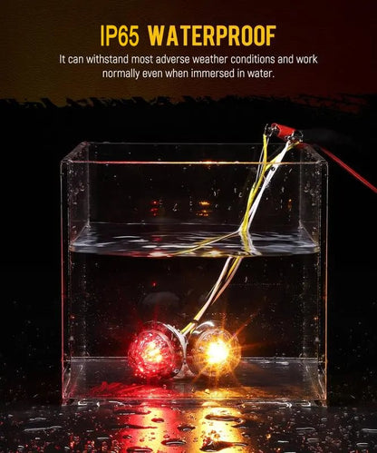 🔥LAST DAY 55% OFF - 3/4 Inch LED Amber Watermelon Side Marker Light