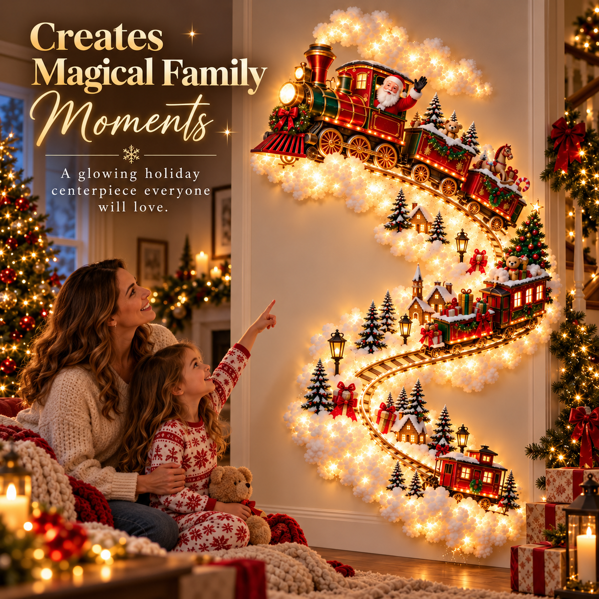 ✨Christmas Magic Trail Wall Light - A Little Christmas Magic, Right on Your Wall