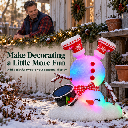 ☃️ Adorable Light-Up Snowmen | 4 Cute Christmas Garden Style 🎁