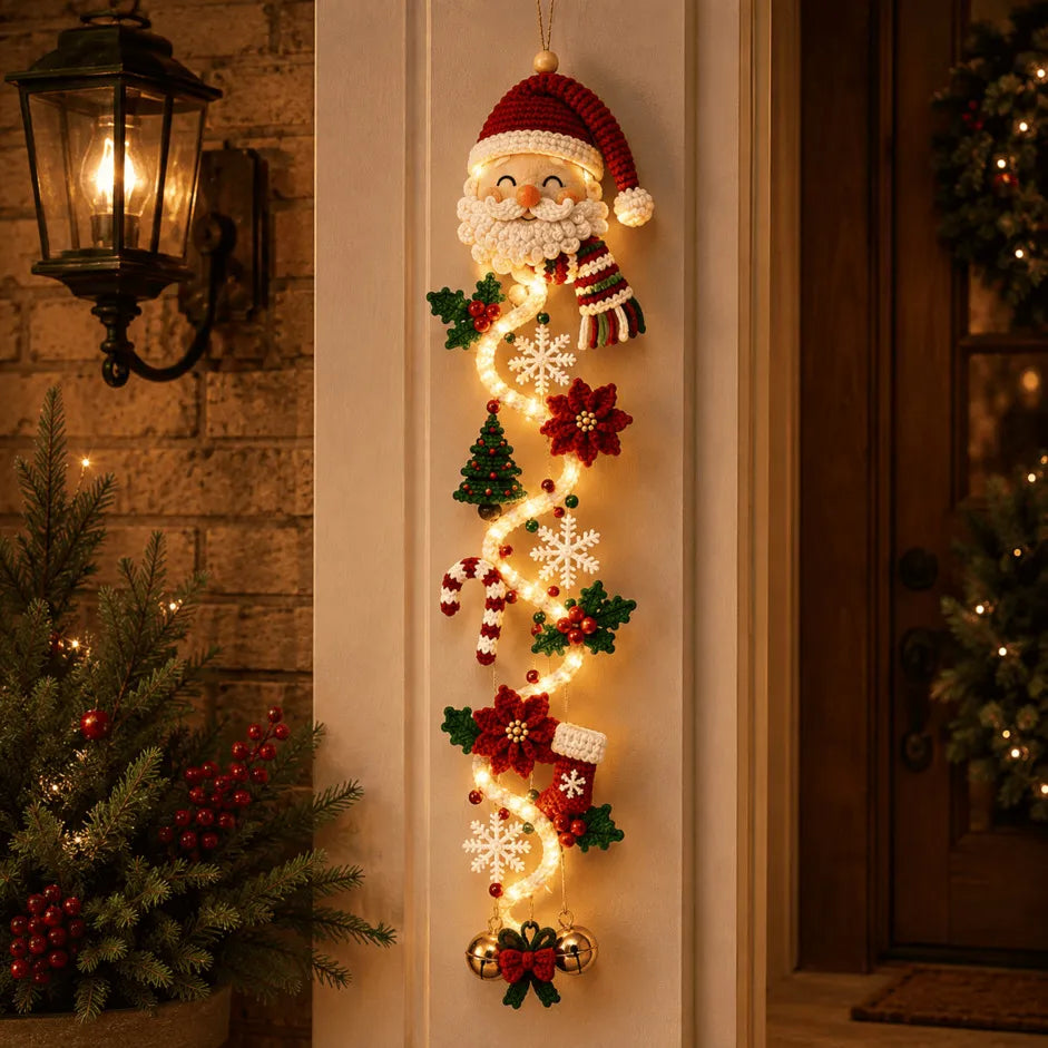 ⏳ Last Day 49% OFF 🎄 Glowing Christmas Door Hanger