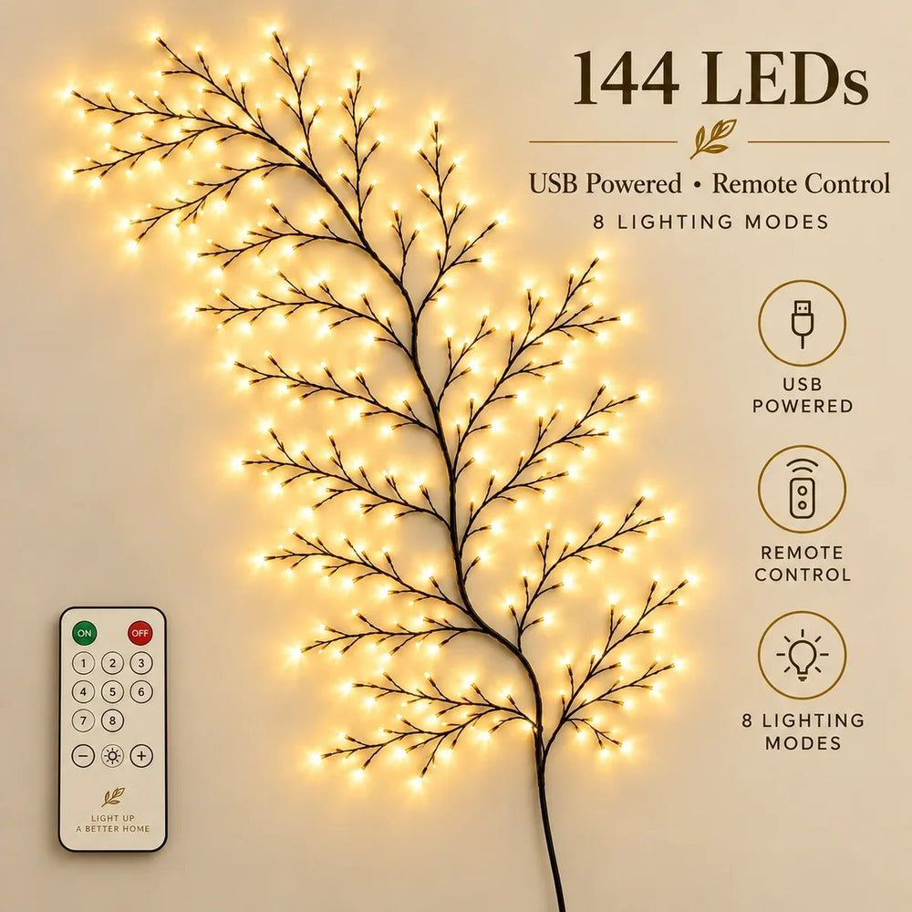 96 LED Christmas branch light remote control