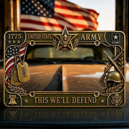 🔥LAST DAY 49% OFF- U.S. Army "This We'll Defend" License Plate Frame