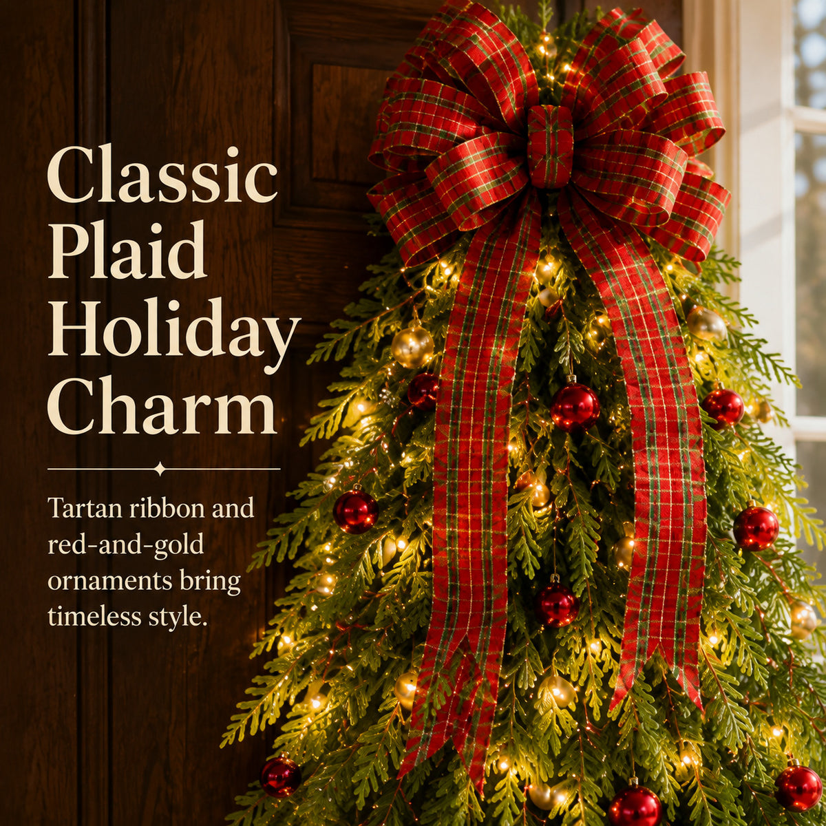 🔥Christmas Sale 50% OFF 🎄Handmade Christmas Tree Wreath for Front Door