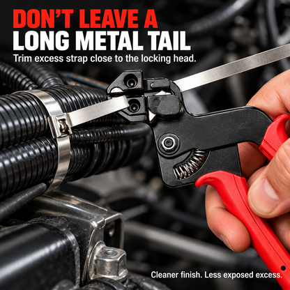 🔧 Heavy-Duty 304 Stainless Steel Cable Tie Tensioning Tool Kit