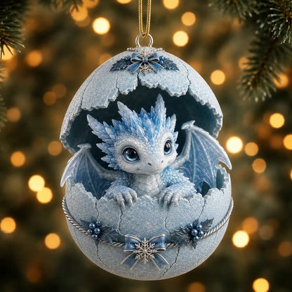 🐉🔥 Legendary Dragon Hatchling Egg Ornament