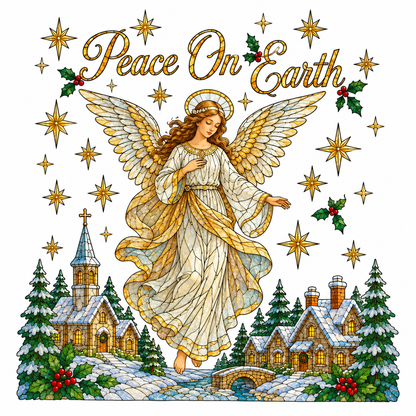 ⏳ Last Day 50% OFF – 🎄Large Christmas Window Sticker | 28×28in Festive Window Art With Snowman, Angel & Holiday Scenes For Home Decor, Christmas Parties & Seasonal Displays ✨
