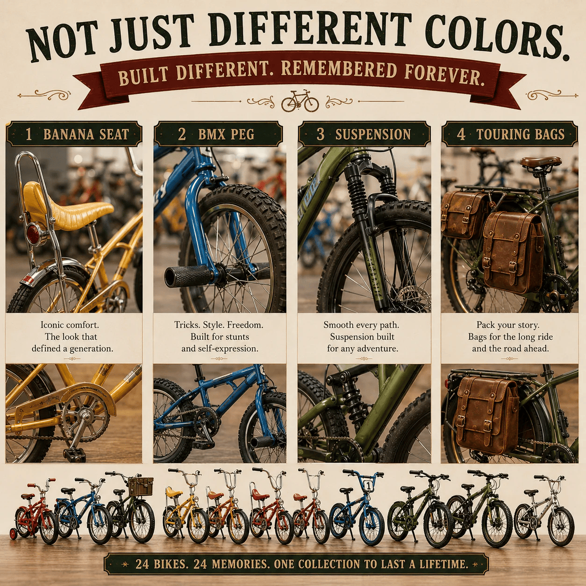 🚲🎄 24 Days of Vintage Rides – Retro Bicycle Christmas Collector Countdown